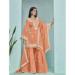 Picture of Wonderful Silk Salmon Straight Cut Salwar Kameez