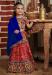 Picture of Good Looking Cotton Indian Red Kids Lehenga Choli