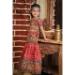 Picture of Good Looking Cotton Indian Red Kids Lehenga Choli