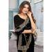 Picture of Resplendent Georgette Black Saree