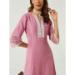 Picture of Stunning Silk Rosy Brown Readymade Salwar Kameez