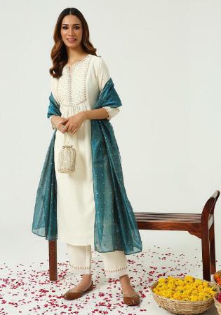 Picture of Sublime Silk Azure Readymade Salwar Kameez