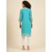 Picture of Admirable Georgette Medium Turquoise Kurtis & Tunic