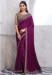 Picture of Appealing Chiffon & Silk Saddle Brown Saree