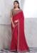 Picture of Marvelous Chiffon & Silk Fire Brick Saree