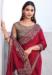 Picture of Marvelous Chiffon & Silk Fire Brick Saree