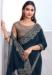 Picture of Sightly Chiffon & Silk Midnight Blue Saree