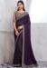 Picture of Exquisite Chiffon & Silk Purple Saree