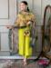 Picture of Statuesque Chiffon Yellow Green Readymade Salwar Kameez