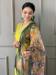 Picture of Statuesque Chiffon Yellow Green Readymade Salwar Kameez