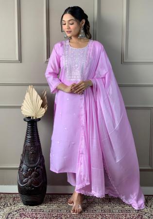 Picture of Chiffon Medium Purple Readymade Salwar Kameez