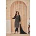 Picture of Georgette Dark Slate Grey Straight Cut Salwar Kameez