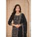 Picture of Georgette Dark Slate Grey Straight Cut Salwar Kameez