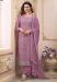 Picture of Chiffon & Silk Rosy Brown Straight Cut Salwar Kameez