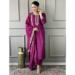 Picture of Chiffon Medium Violet Red Readymade Salwar Kameez