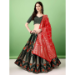 Picture of Bewitching Silk Dark Slate Grey Lehenga Choli