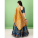 Picture of Taking Silk Midnight Blue Lehenga Choli