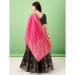 Picture of Pleasing Silk Black Lehenga Choli