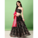 Picture of Pleasing Silk Black Lehenga Choli