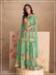 Picture of Chiffon Dark Sea Green Straight Cut Salwar Kameez