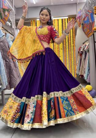 Picture of Grand Silk Dark Magenta Lehenga Choli