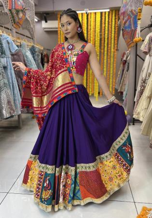 Picture of Admirable Silk Purple Lehenga Choli