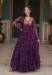 Picture of Pleasing Georgette Purple Party Wear Gown