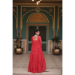 Picture of Ideal Georgette Indian Red Party Wear Gown