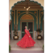 Picture of Ideal Georgette Indian Red Party Wear Gown