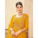 Picture of Sightly Georgette Yellow Readymade Gown