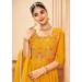 Picture of Sightly Georgette Yellow Readymade Gown