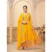 Picture of Sightly Georgette Yellow Readymade Gown