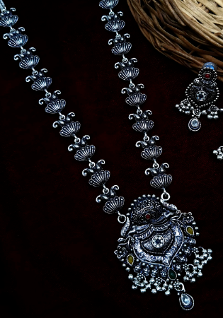 Picture of Shapely Dark Slate Grey Necklace Set