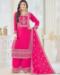 Picture of Chiffon & Silk Deep Pink Readymade Salwar Kameez