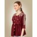 Picture of Stunning Silk Maroon Kurtis & Tunic