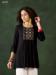 Picture of Gorgeous Rayon Black Kurtis & Tunic