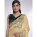 Picture of Enticing Georgette & Net & Organza Light Yellow Saree