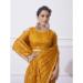 Picture of Amazing Georgette & Net & Organza Golden Rod Saree