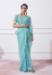 Picture of Georgette & Net & Organza Light Sea Green Saree