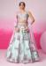 Picture of Statuesque Chiffon Powder Blue Lehenga Choli