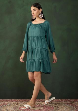 Picture of Sightly Chiffon Dark Slate Grey Kurtis & Tunic