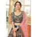 Picture of Enticing Chiffon Navy Blue Lehenga Choli