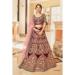 Picture of Amazing Chiffon Maroon Lehenga Choli