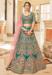 Picture of Marvelous Chiffon Teal Lehenga Choli