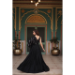 Picture of Superb Rayon Black Party Wear Gown