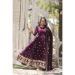 Picture of Pretty Georgette Purple Readymade Gown