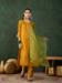 Picture of Organza Dark Golden Rod Readymade Salwar Kameez