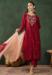 Picture of Sightly Organza Maroon Readymade Salwar Kameez