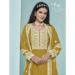 Picture of Sightly Georgette Golden Rod Anarkali Salwar Kameez