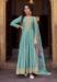 Picture of Comely Silk Cadet Blue Anarkali Salwar Kameez